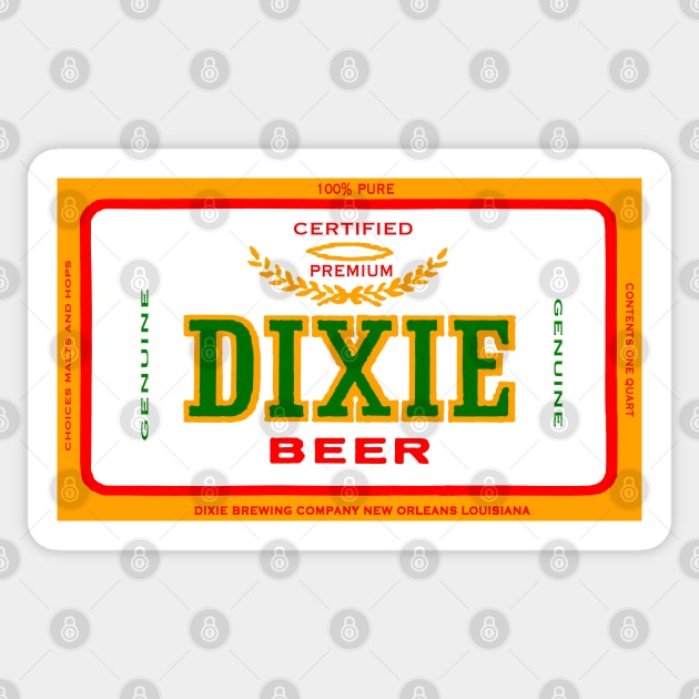 DIXIE BEER OF NEW ORLEANS Sticker by Overthetopsm